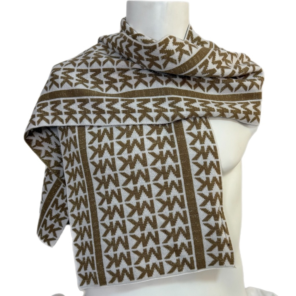 Gold & White Michael Kors Scarf